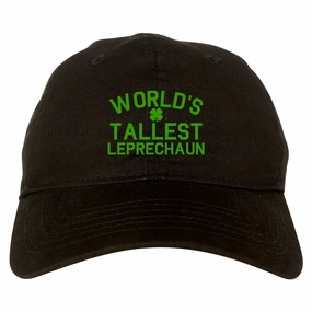 Worlds Tallest Leprechaun Funny St Patricks Day Mens Dad Hat