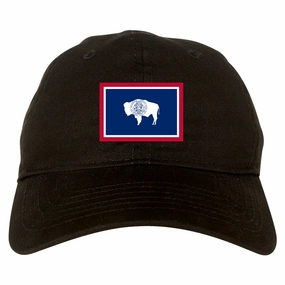 Wyoming State Flag WY Chest Mens Dad Hat