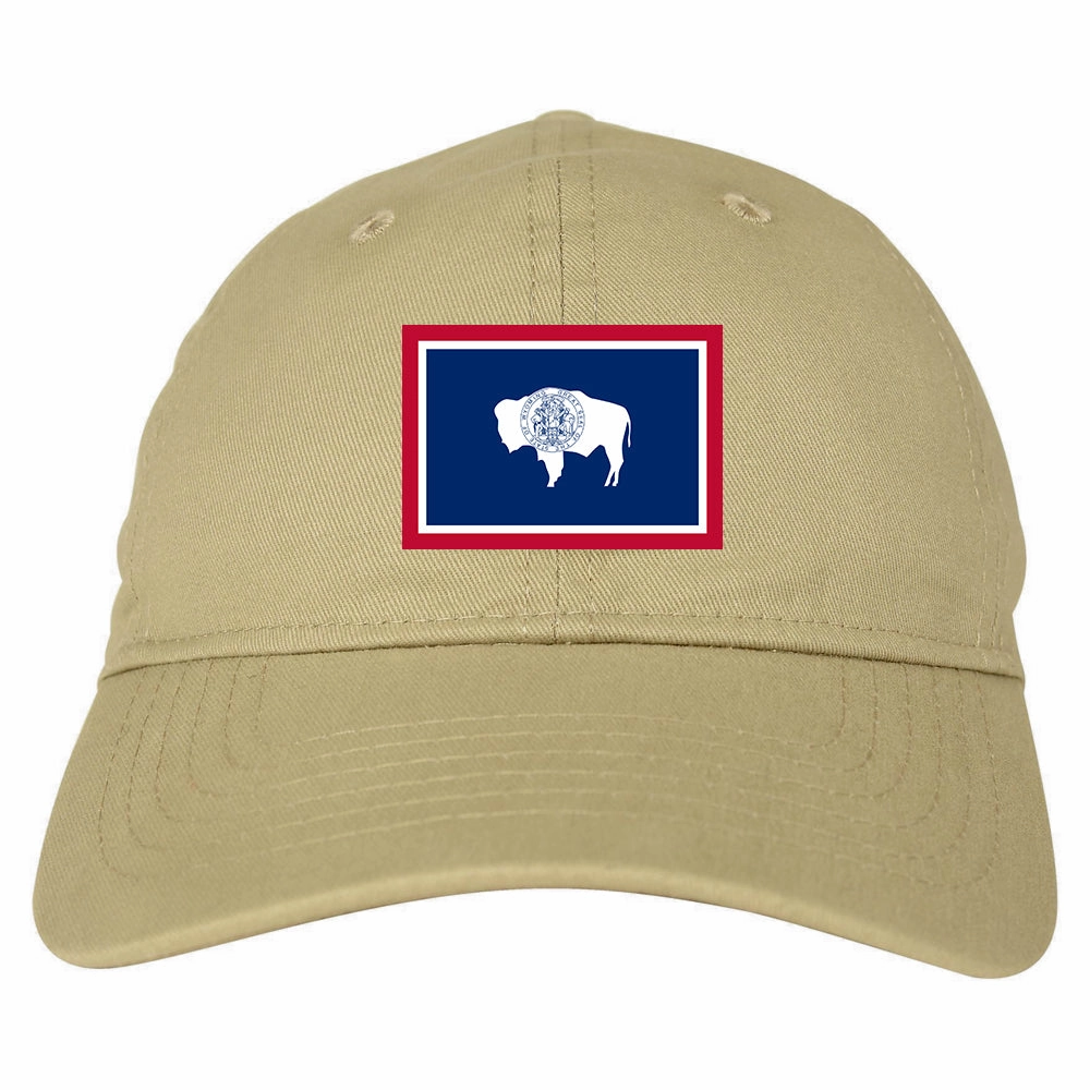 Wyoming State Flag WY Chest Mens Dad Hat