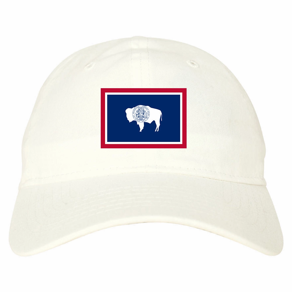 Wyoming State Flag WY Chest Mens Dad Hat