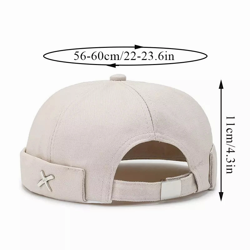 X Plain Cotton Docker Cap