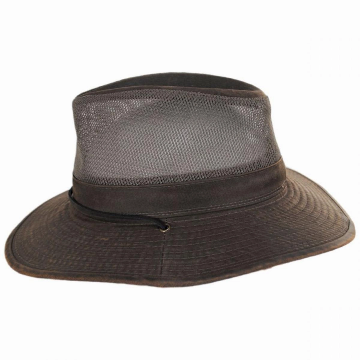 Yargo Weathered Cotton Mesh Blend Aussie Fedora Hat