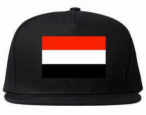 Yemen Flag Country Printed Snapback Hat Cap