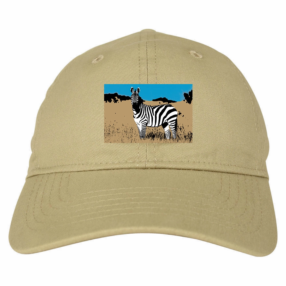 Zebra Artwork Wildlife Mens Dad Hat Baseball Cap
