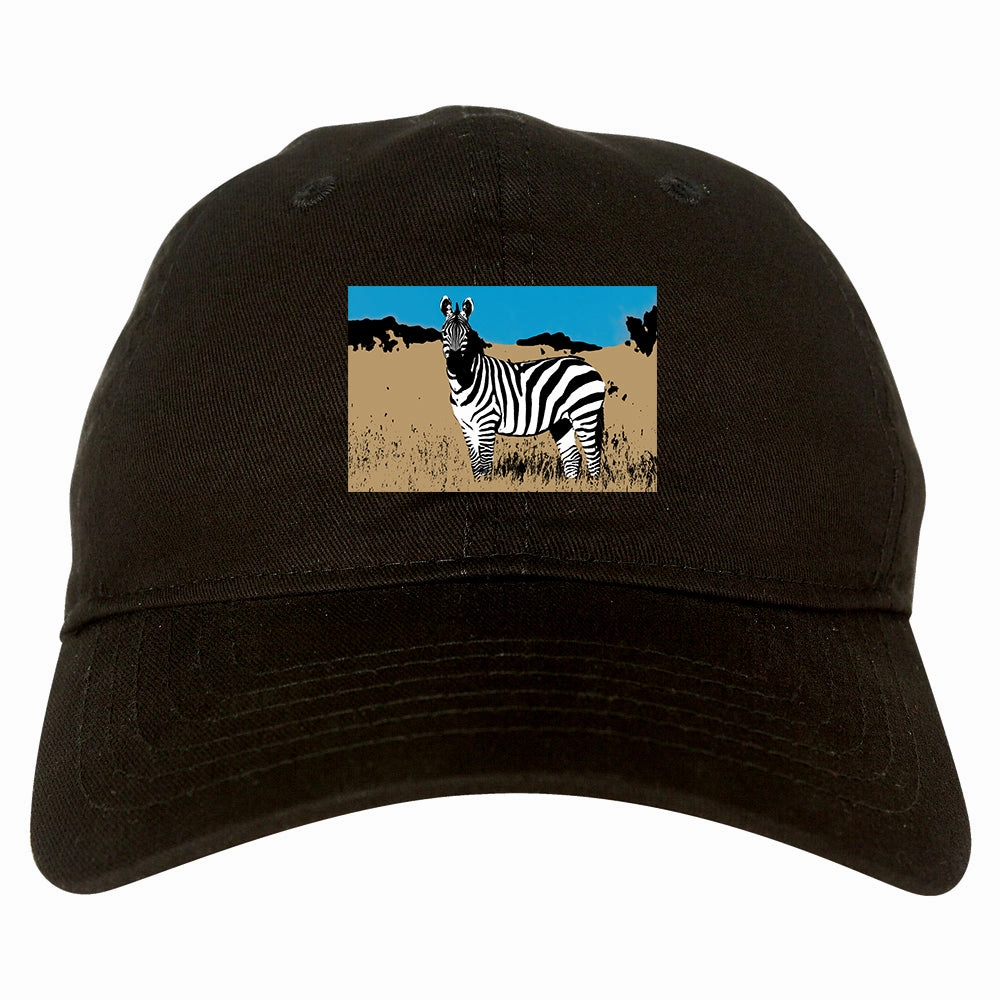 Zebra Artwork Wildlife Mens Dad Hat Baseball Cap