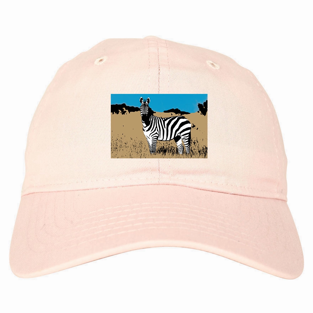 Zebra Artwork Wildlife Mens Dad Hat Baseball Cap