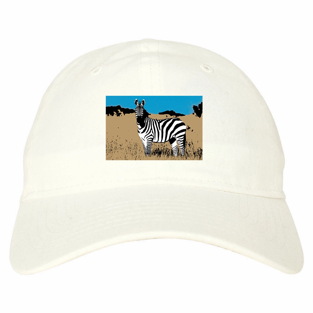 Zebra Artwork Wildlife Mens Dad Hat Baseball Cap