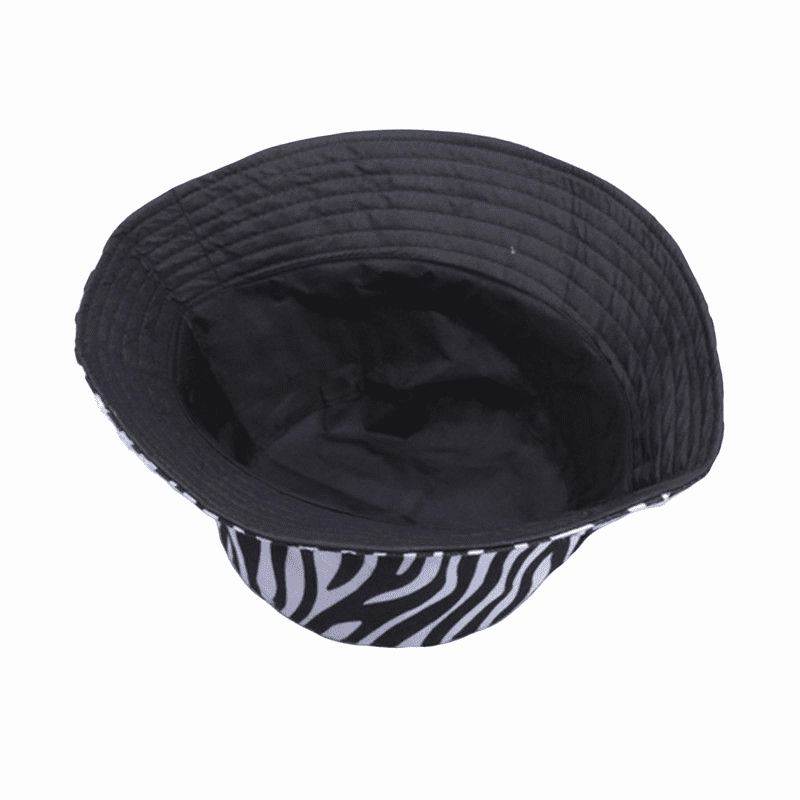 Zebra Striped Bucket Hat