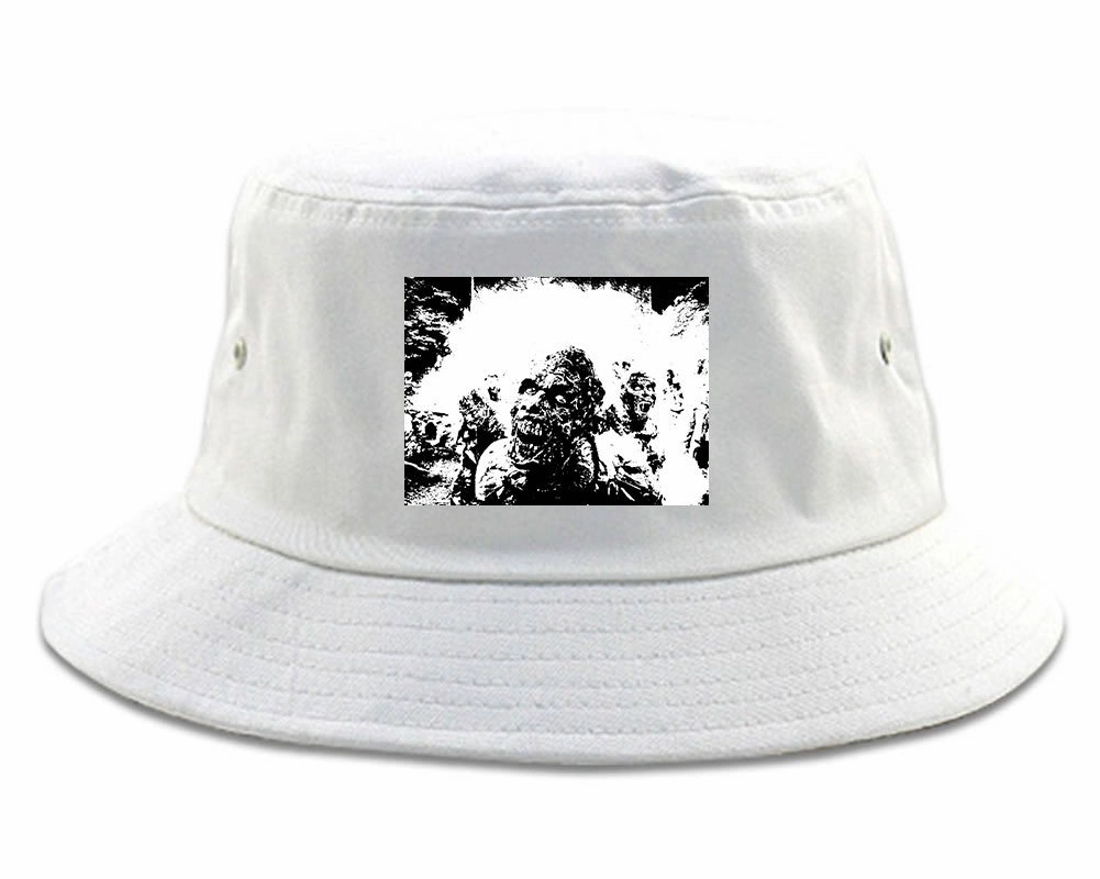 Zombie Portrait Attack Halloween Bucket Hat