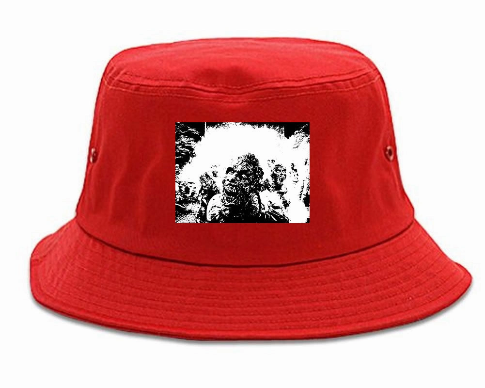 Zombie Portrait Attack Halloween Bucket Hat