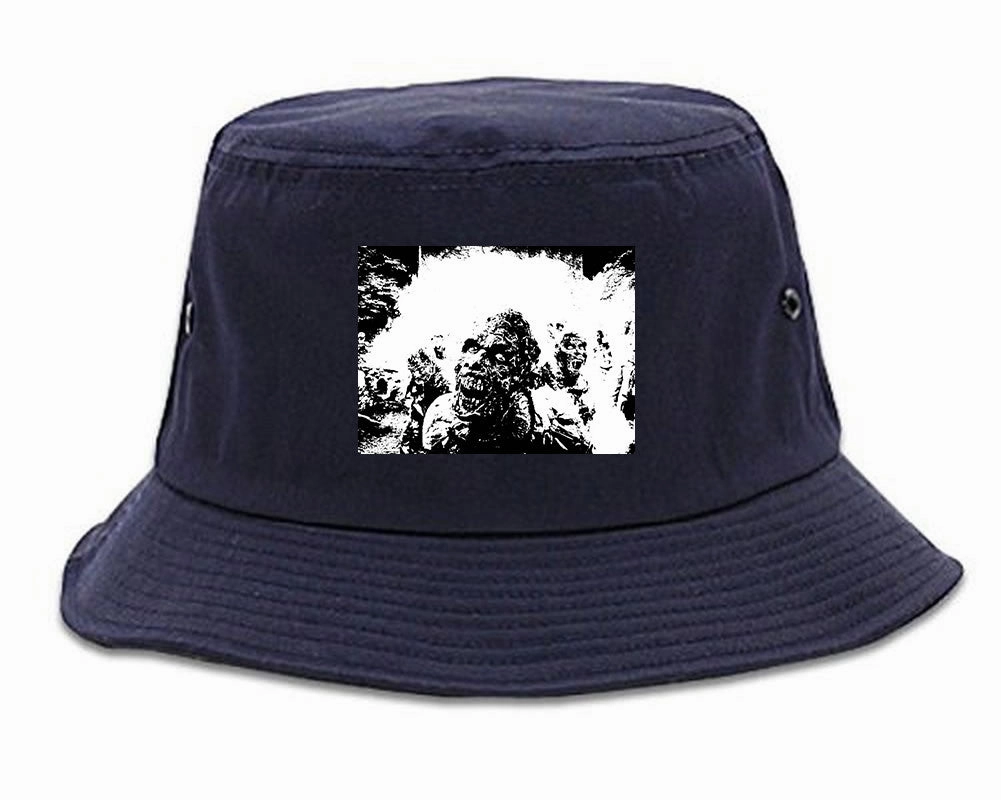 Zombie Portrait Attack Halloween Bucket Hat