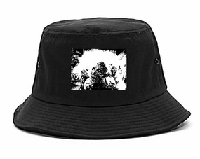 Zombie Portrait Attack Halloween Bucket Hat