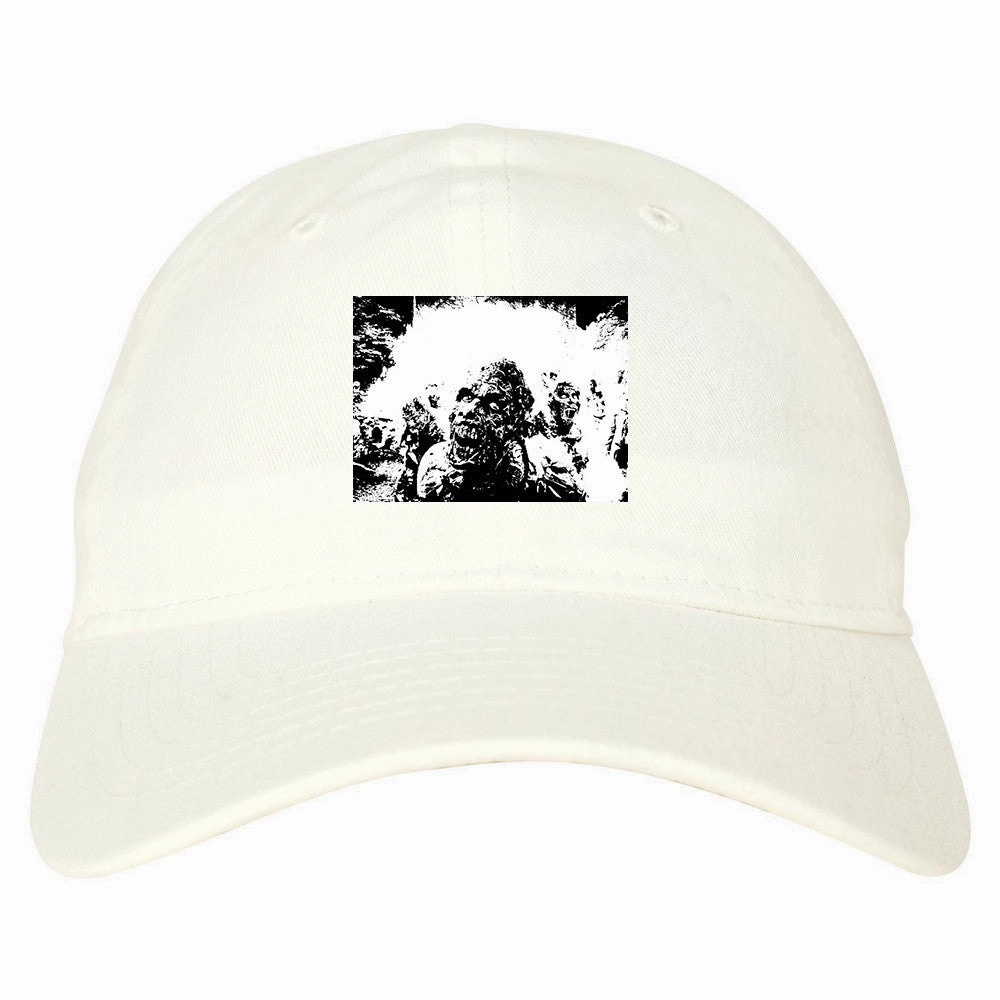 Zombie Portrait Attack Halloween Dad Hat