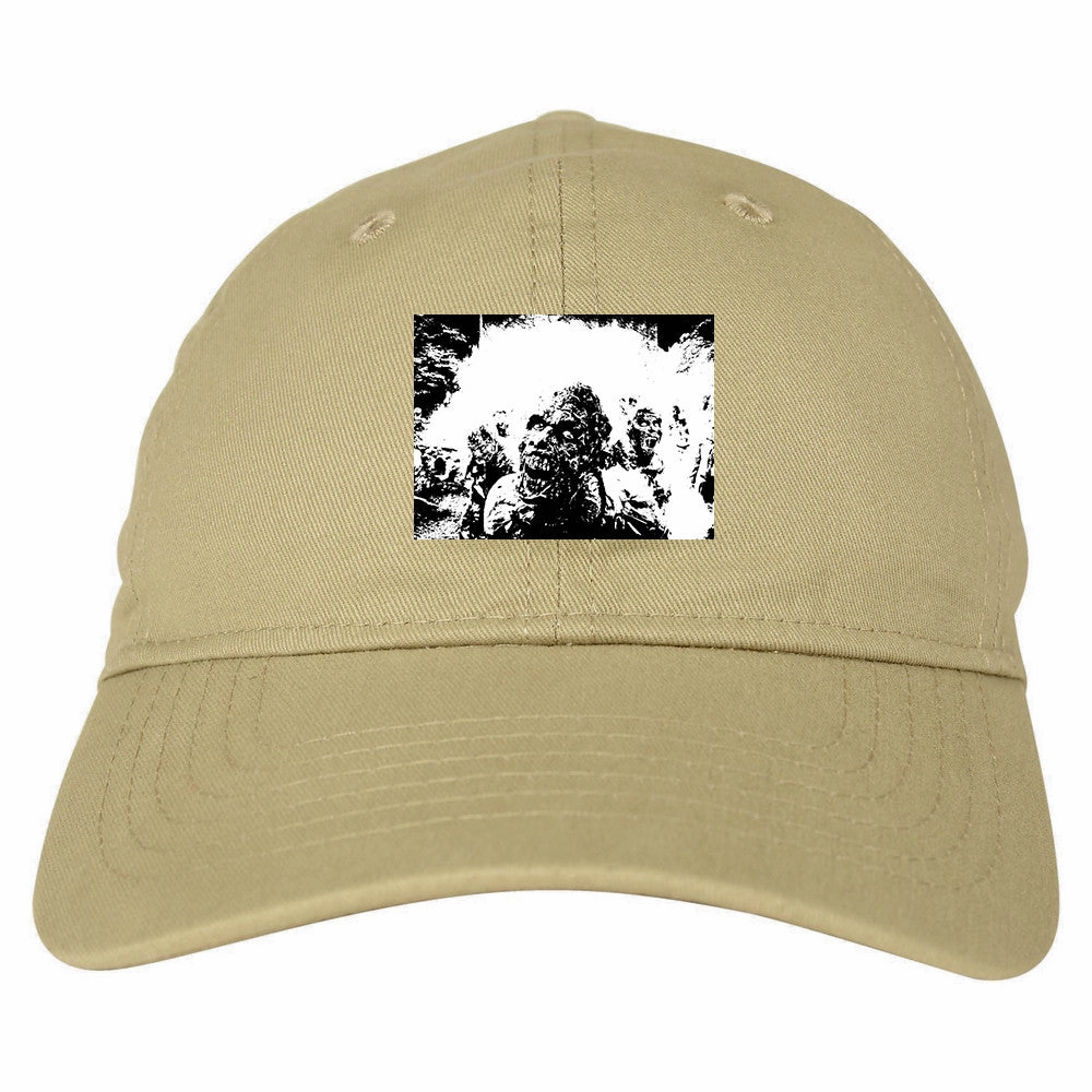 Zombie Portrait Attack Halloween Dad Hat