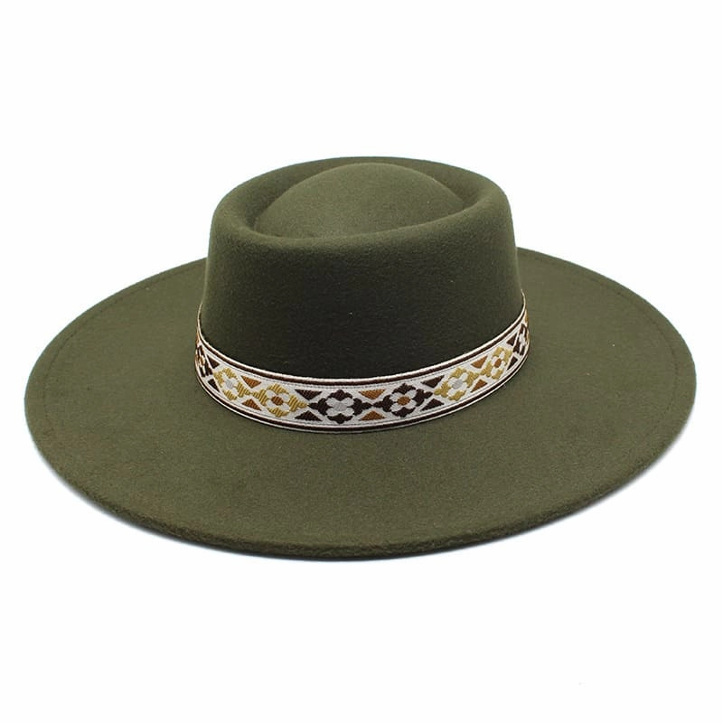 Zurich Wide Brimmed Porkpie Hat